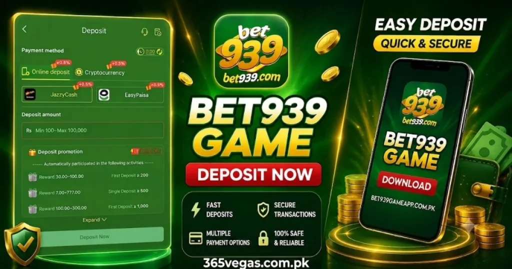 Bet 939 game Deposit