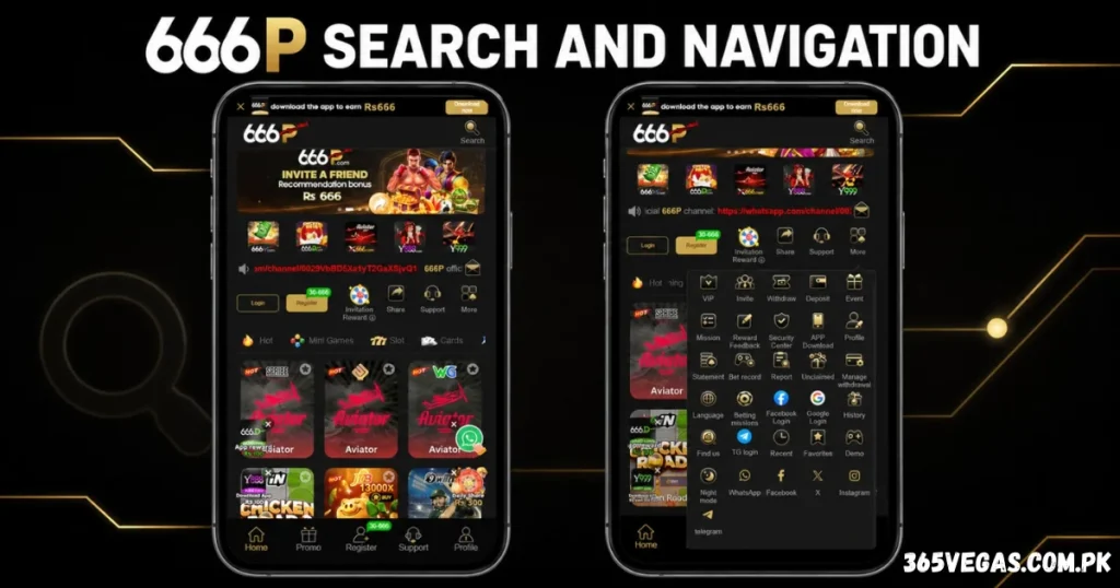 666P Game search and navigation