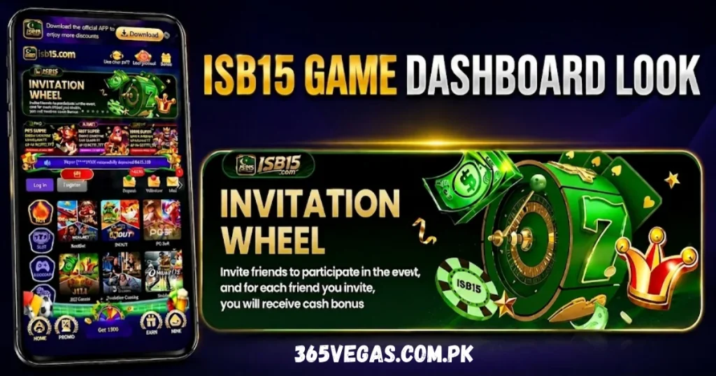 ISB 15 Game dashboard interface