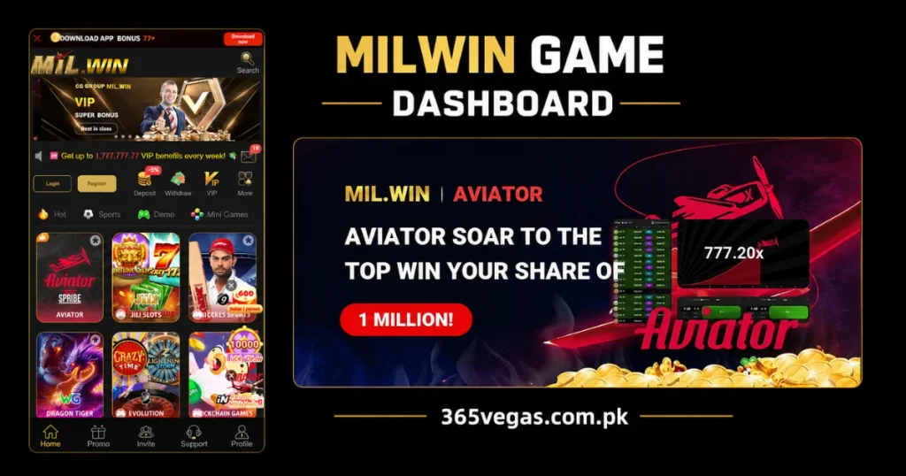 MILWIN game Dashboard
