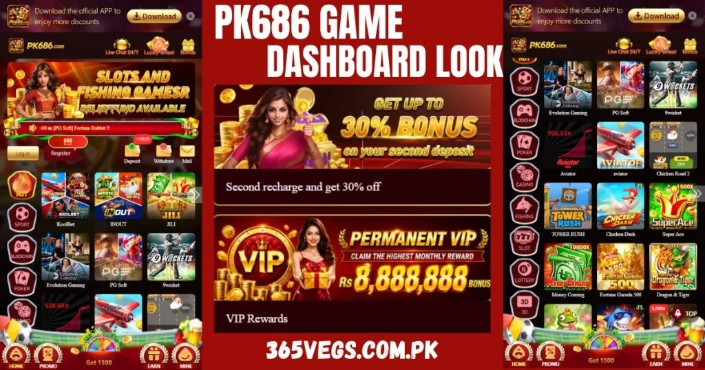 PK 686 game dashboard