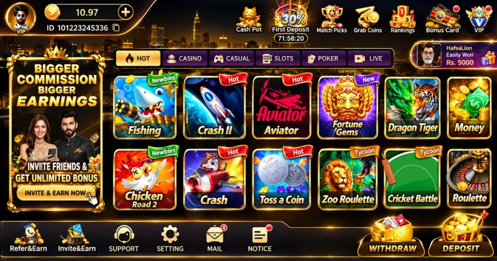 royalxcasino dashboard